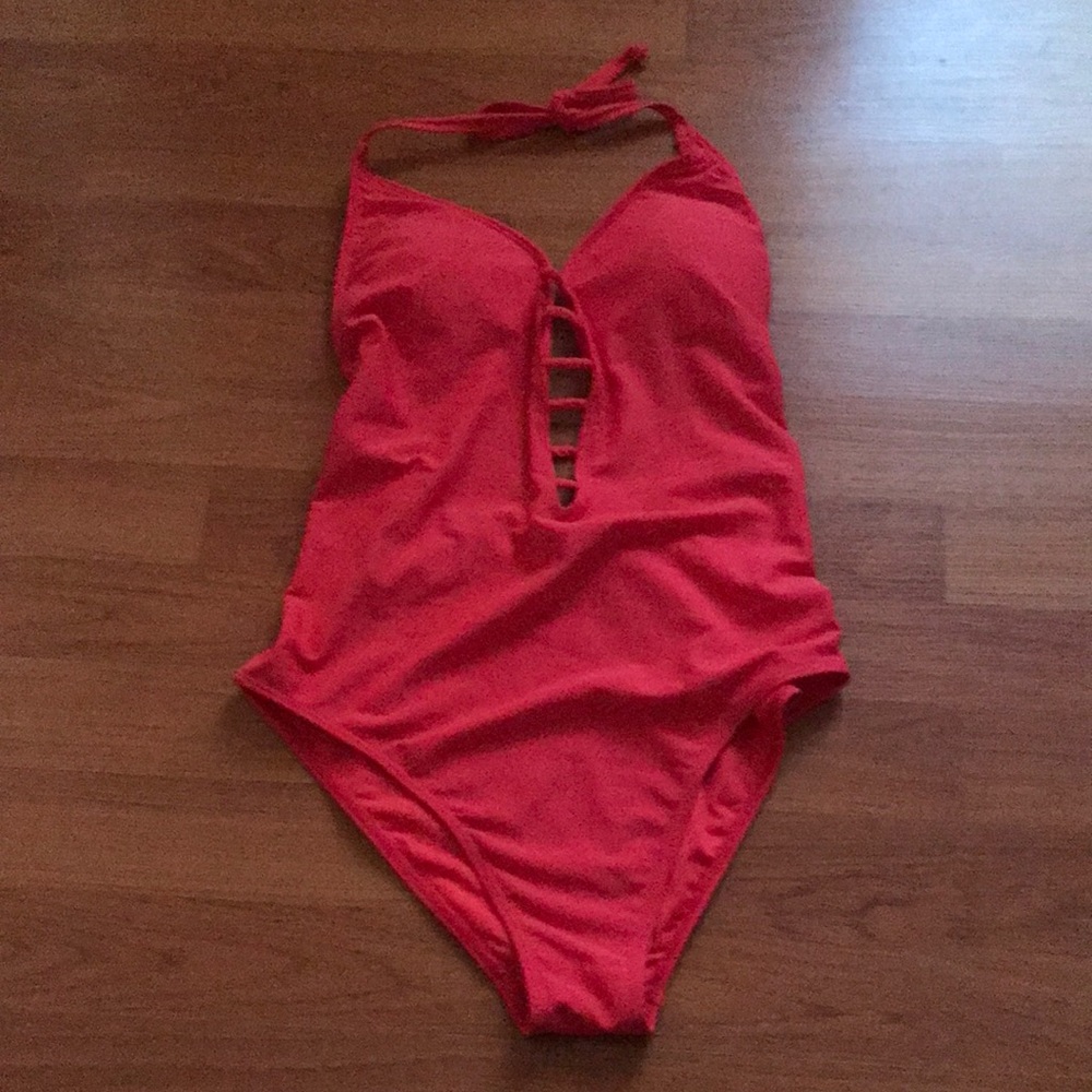 Red Hollister One-Piece Swimsuit
